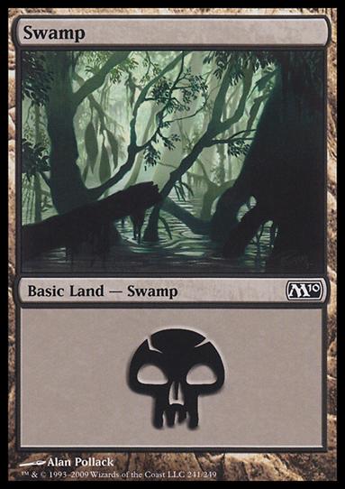 Magic the Gathering: 2010 Core Set (Base Set) card 241 Swamp