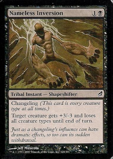 Magic the Gathering: Lorwyn (Base Set) card 128 Nameless Inversion