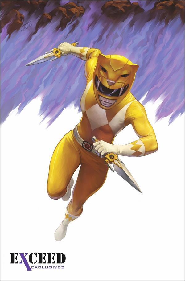 Mighty Morphin Power Rangers issue 4-G Nick Robles Exceed Yellow Ranger Cover 1/500