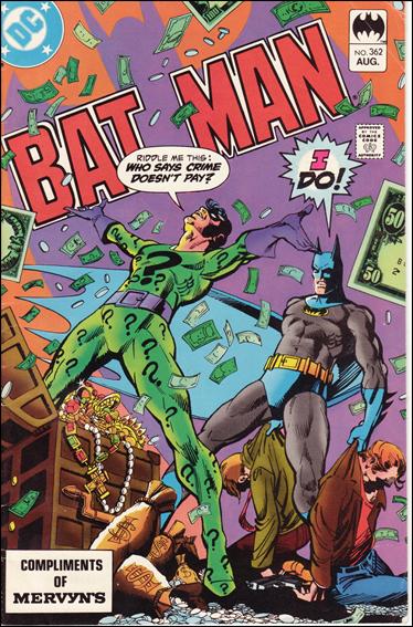 Batman (1940) issue 362-C Mervyn's Giveaway