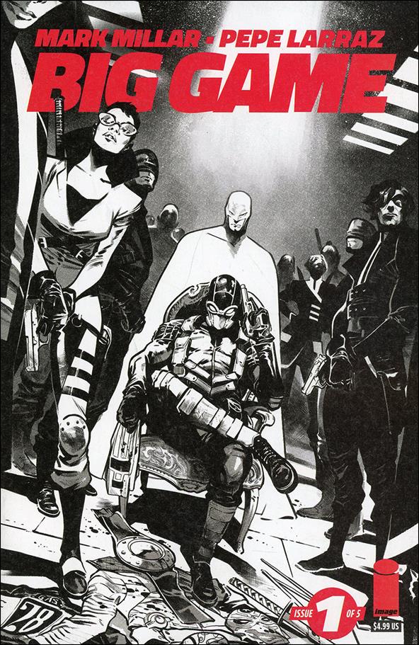 Big Game (2023) issue 1-B Pepe Larraz Black & White Cover