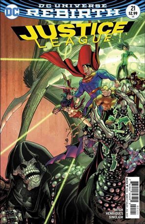 Justice League (2016) issue 21-B Nick Bradshaw Cover