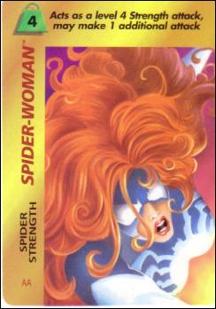 Marvel OverPower (Base Set) card nn203 Spider-Woman: Spider Strength