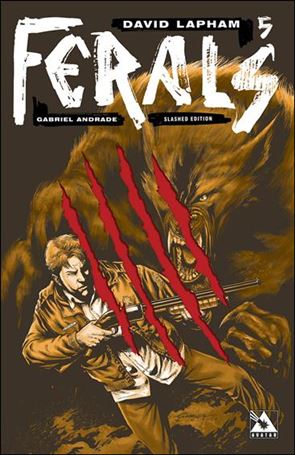 Ferals issue 5-D Slashed Cover