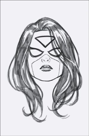 Edge of Spider-Verse (2024) issue 2-F Mark Brooks 1:50 Headshot Sketch Virgin Cover