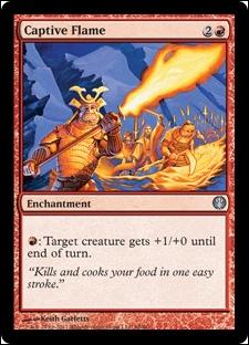 Magic the Gathering: Duel Decks: Knights vs. Dragons (Base Set) card 68 Captive Flame
