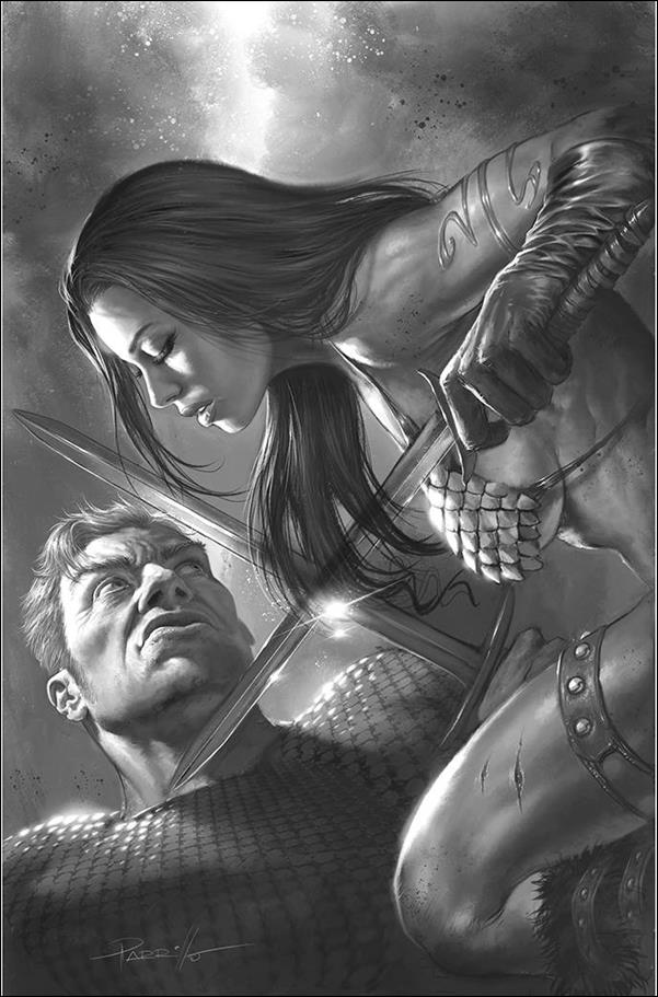 Red Sonja: The Superpowers issue 4-V Lucio Parrillo 1:50 Black & White Virgin Cover