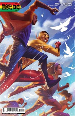 Flash (1959) issue 792-D Mateus Manhanini Black History Cardstock Cover