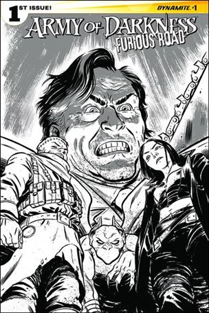 Army of Darkness: Furious Road issue 1-F Tyler Crook 1:10 Black & White Cover