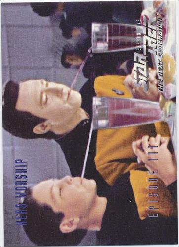 Star Trek: The Next Generation - The Episode Collection Season Five (Base Set) card 461 Hero Worship, Episode 111B
