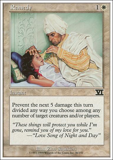 Magic the Gathering: 6th Edition (Base Set) card 36 Remedy