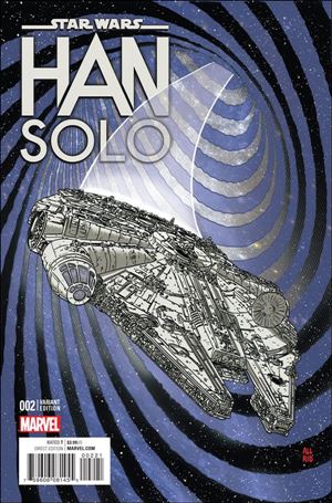 Han Solo issue 2-B  Michael Allred 1:10 Millenium Falcon Cover