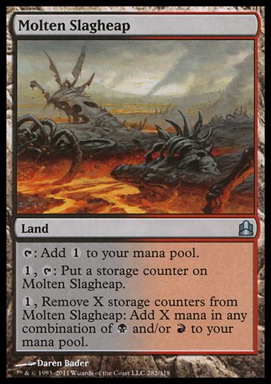 Magic the Gathering: Commander (Base Set) card 282 Molten Slagheap