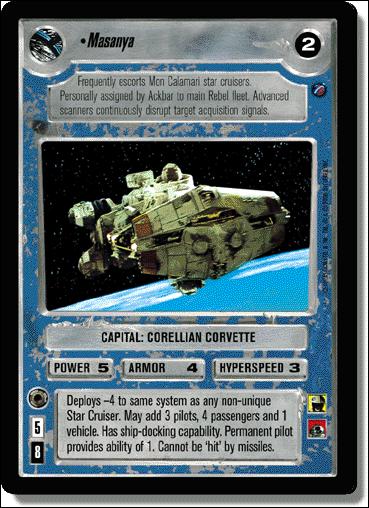 Star Wars: Death Star II Limited (Base Set) card 158 Masanya