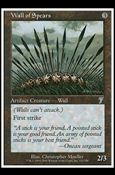 Magic the Gathering: 7th Edition (Base Set) card 323 Wall of Spears