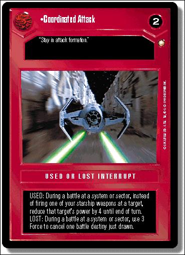 Star Wars: Special Edition Limited (Base Set) card 103 Coordinated Attack