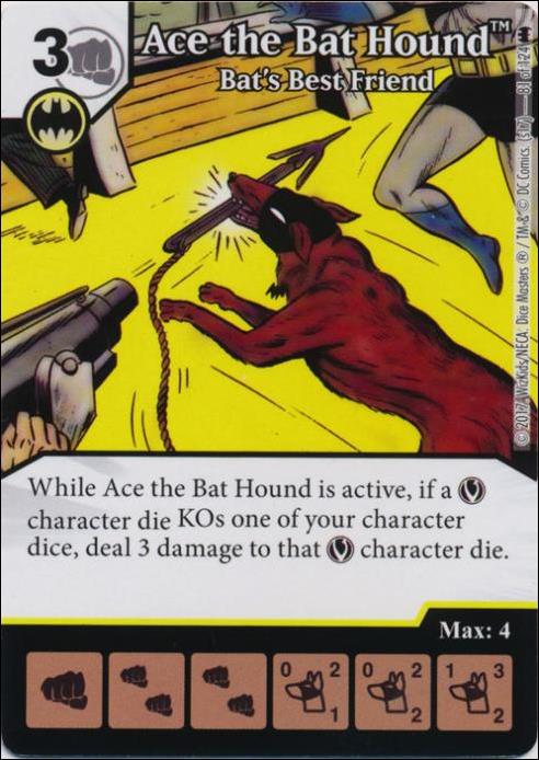 DC Comics Dice Masters Batman card 81 Ace the Bat Hound: Bat's Best Friend