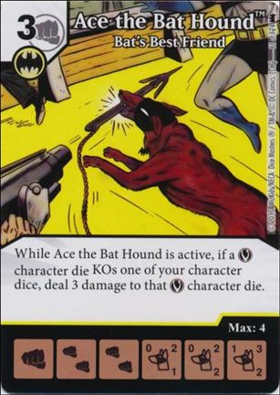 DC Comics Dice Masters Batman card 81 Ace the Bat Hound: Bat's Best Friend