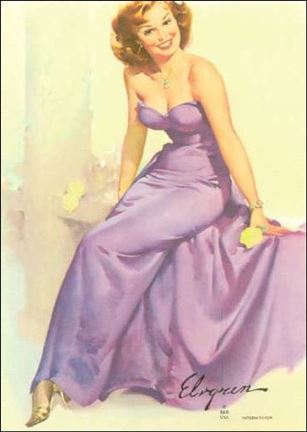 Elvgren's Calendar Pinups (Base Set) card 41 Intermission