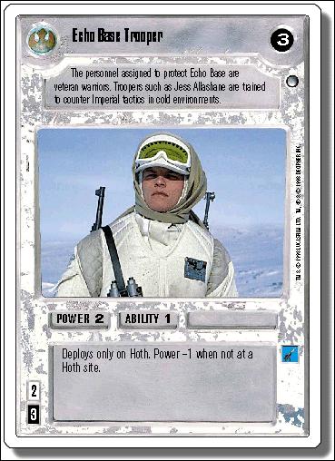 Star Wars: Hoth Revised (Base Set) card 93 Echo Base Trooper