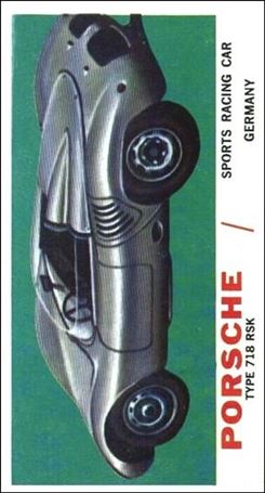 Sports Cars (1961) (Base Set) card 25 Porsche Type 718 RSK
