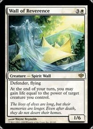 Magic the Gathering: Conflux (Base Set) card 20 Wall of Reverence
