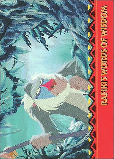 Lion King: Series II (Base Set) card 166 The question is: Who are you?