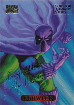 1994 Marvel Masterpieces (Gold-Foil Signature Parallel Base Set) card 91 Prowler