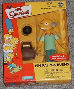 Wizard/Toyfare Magazine Exclusive Figures figure 46 Mr. Burns (Pin Pal) (Toyfare #46 Mailaway)