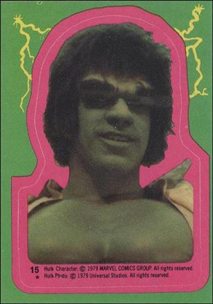 Incredible Hulk (Sticker Subset) card 15 card # 6