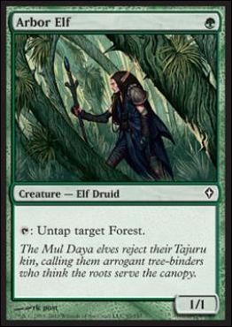 Magic the Gathering: Worldwake (Base Set) card 95 Arbor Elf