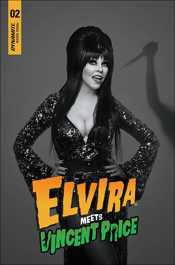 Elvira Meets Vincent Price issue 2-F 1:10 Black & White Photo Cover