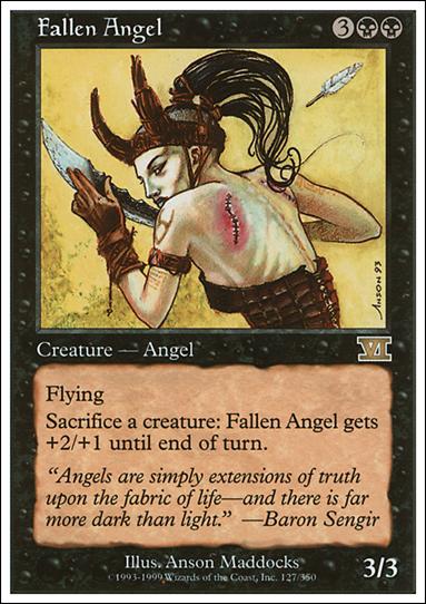 Magic the Gathering: 6th Edition (Base Set) card 127 Fallen Angel