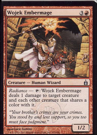 Magic the Gathering: Ravnica (Base Set)  card 152 Wojek Embermage
