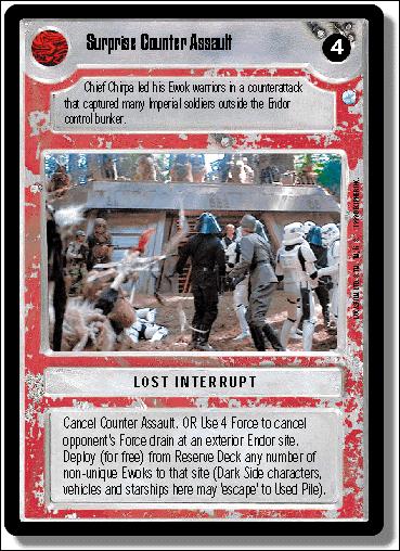 Star Wars: Endor Limited (Base Set) card 138 Surprise Counter Assault