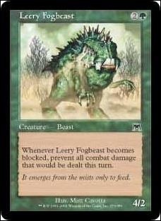 Magic the Gathering: Onslaught (Base Set) card 273 Leery Fogbeast
