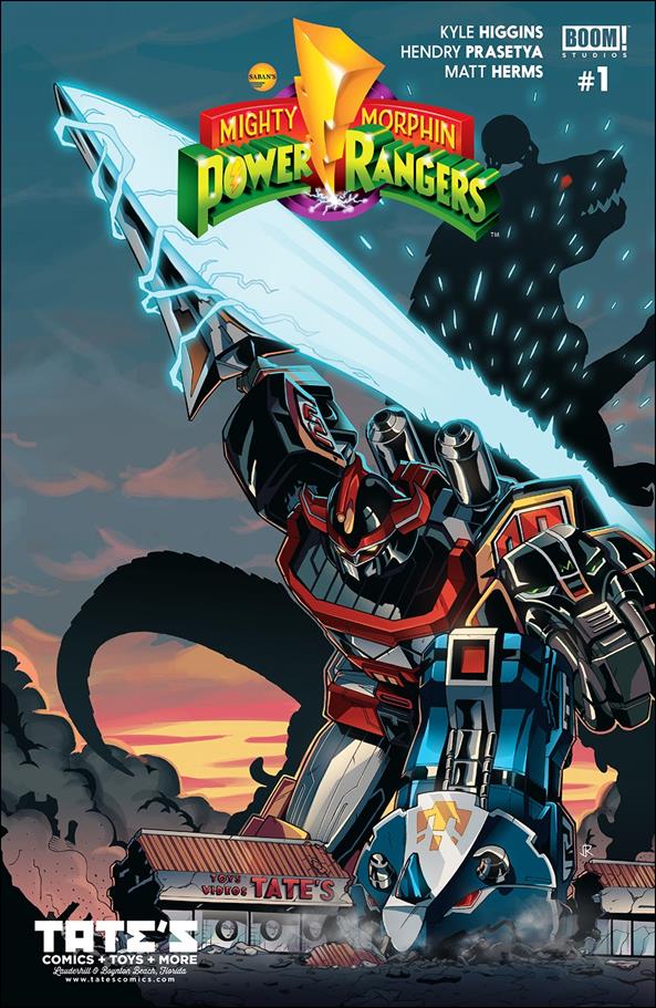 Mighty Morphin Power Rangers issue 1-SN Javier Reyes Tate's Comics Cover