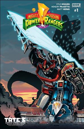 Mighty Morphin Power Rangers issue 1-SN Javier Reyes Tate's Comics Cover