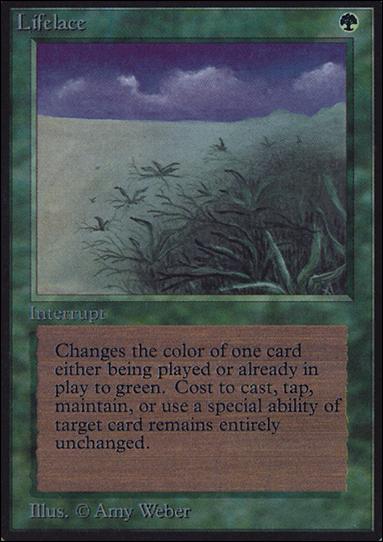 Magic the Gathering: Limited Edition Alpha (Base Set) card 207 Lifelace