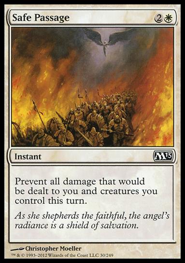 Magic the Gathering: 2013 Core Set (Base Set) card 30 Safe Passage