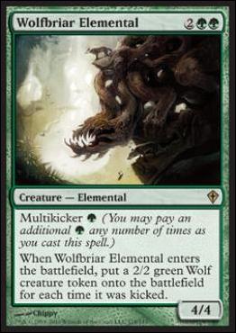 Magic the Gathering: Worldwake (Base Set) card 118 Wolfbriar Elemental