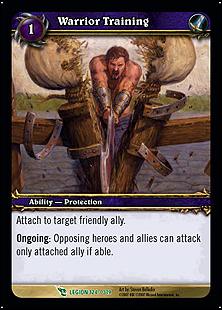 World of Warcraft: March of the Legion (Base Set) card 124 Warrior Training