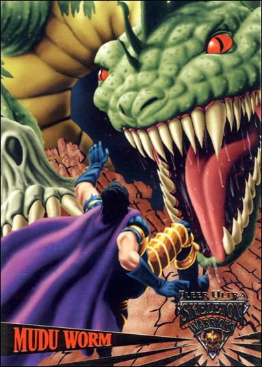 Fleer Ultra Skeleton Warriors (Base Set) card 22 Mudu Worm