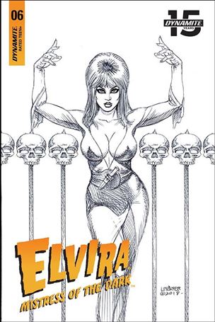 Elvira, Mistress of the Dark (2018) issue 6-G Joseph Michael Linsner 1:25 Black & White Cover