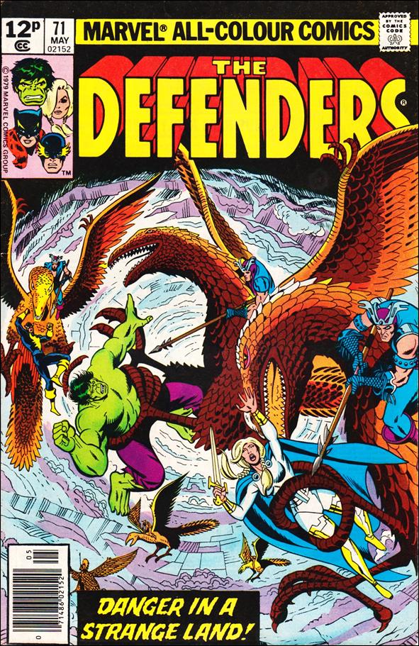 Defenders (1972) issue 71-B UK Price Cover