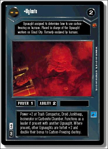 Star Wars: Cloud City Limited (Base Set) card 7 Ugloste
