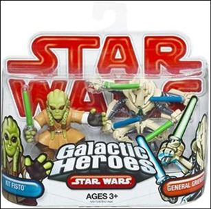 Star Wars: Galactic Heroes figure 81 Kit Fisto and General Grievous