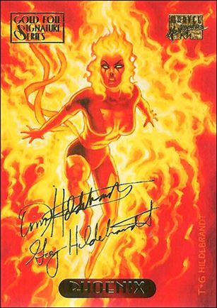 1994 Marvel Masterpieces (Gold-Foil Signature Parallel Base Set) card 89 Phoenix