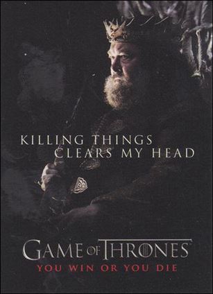 Game of Thrones: Season One (You Win or You Die Subset) card SP3 King Robert Baratheon