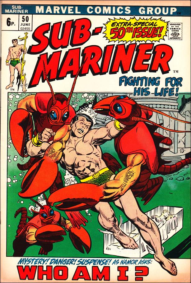 Sub-Mariner (1968) issue 50-B UK Price Cover